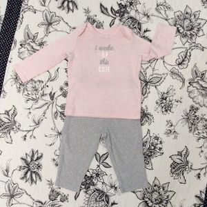 Carter's Girl's 2-piece Outfit Size 9mth